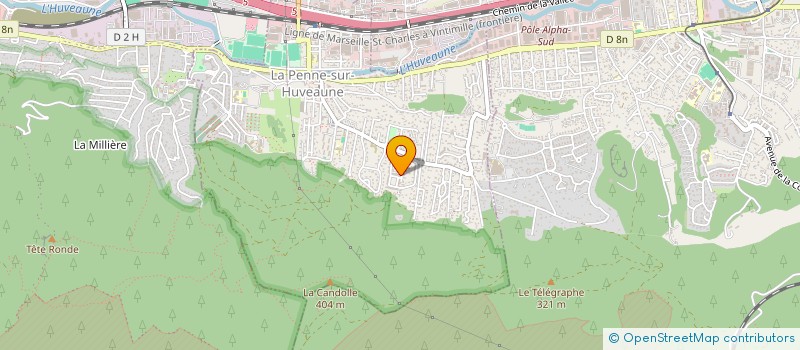 localisation de l'entreprise MONSIEUR THIERRY MICHELUCCI  LA PENNE-SUR-HUVEAUNE