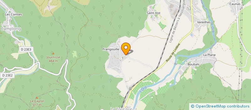 localisation de l'entreprise MONSIEUR THIERRY MILLAU  LA TOUR SUR ORB