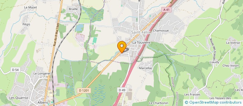 localisation de l'entreprise MONSIEUR THIERRY MILLIERET  SAINT-FELIX