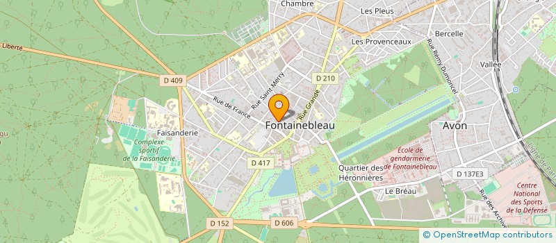 localisation de l'entreprise MONSIEUR THIERRY MILLION  FONTAINEBLEAU