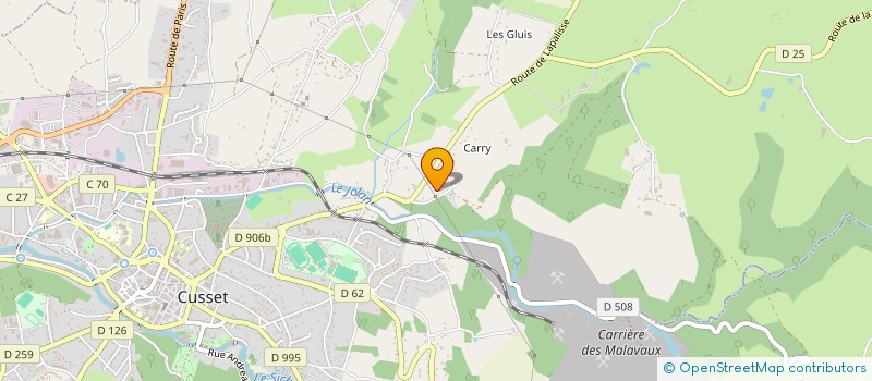 localisation de l'entreprise MONSIEUR THIERRY MIOTTI à CUSSET