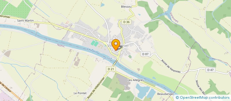 localisation de l'entreprise MONSIEUR THIERRY MIOTTO  VILLEBRUMIER