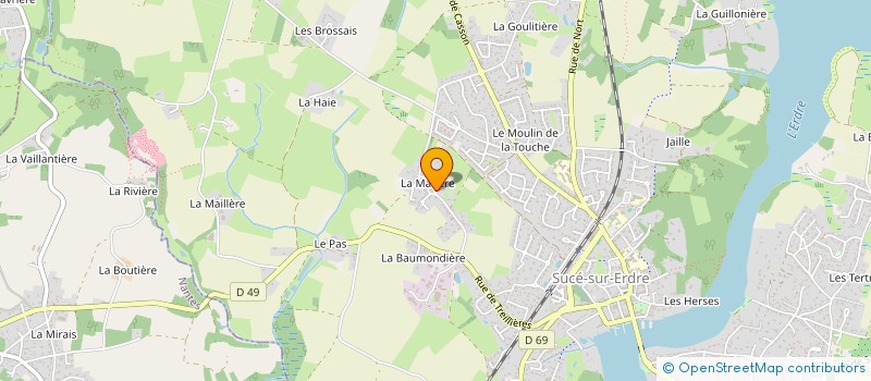 localisation de l'entreprise MONSIEUR THIERRY MIRONNEAU à SUCE-SUR-ERDRE