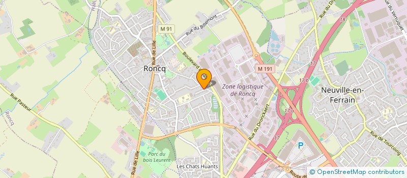 localisation de l'entreprise MONSIEUR THIERRY MITTENAERE  RONCQ