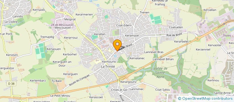 localisation de l'entreprise MONSIEUR THIERRY MOAL  PLOUZANE