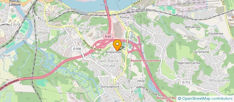 localisation de l'entreprise MONSIEUR THIERRY MOLLON  MOUGUERRE