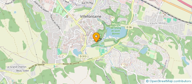 localisation de l'entreprise MONSIEUR THIERRY MONCHATRE-JACQUOT  VILLEFONTAINE