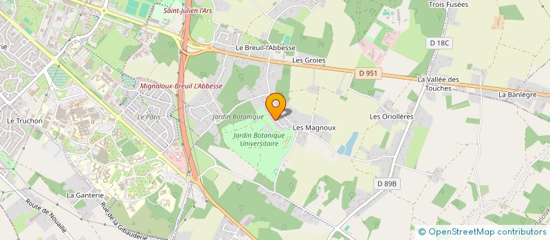 localisation de l'entreprise MONSIEUR THIERRY MONCHAUX  MIGNALOUX-BEAUVOIR