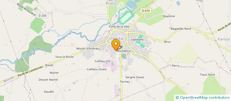 localisation de l'entreprise MONSIEUR THIERRY MONCOMBLE  VILLEREAL