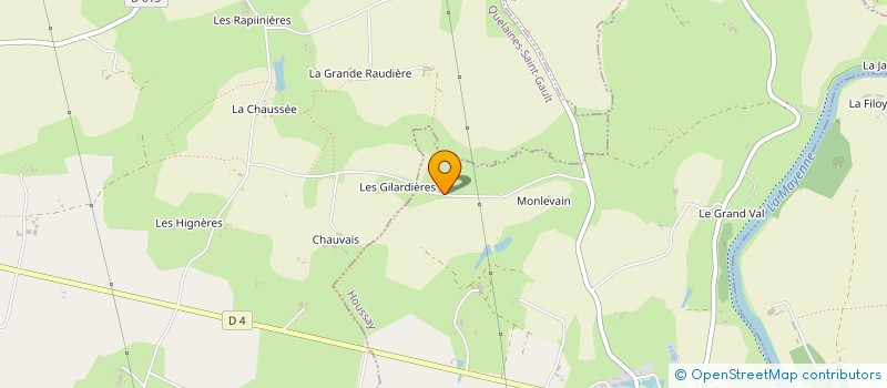 localisation de l'entreprise MONSIEUR THIERRY MONNIER  QUELAINES-SAINT-GAULT