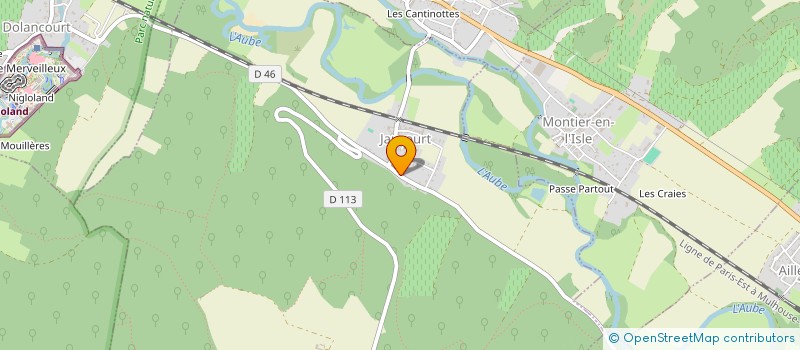 localisation de l'entreprise MONSIEUR THIERRY MONNOT  JAUCOURT