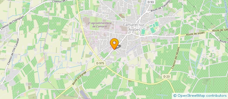 localisation de l'entreprise MONSIEUR THIERRY MONTAGNE  CAMARET-SUR-AIGUES