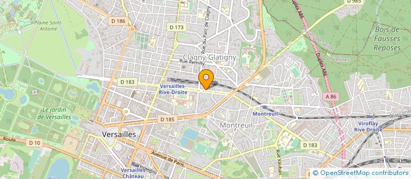 localisation de l'entreprise MONSIEUR THIERRY MONTAIGNE à VERSAILLES