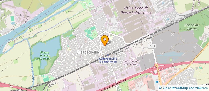 localisation de l'entreprise MONSIEUR THIERRY MONTANGERAND  AUBERGENVILLE