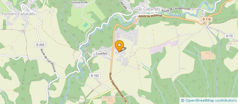 localisation de l'entreprise MONSIEUR THIERRY MONTORO  CUXAC-CABARDES