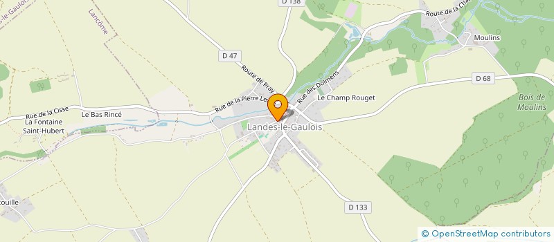 localisation de l'entreprise MONSIEUR THIERRY MORCHOINE  LANDES-LE-GAULOIS