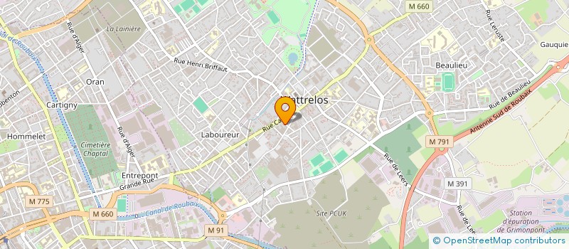 localisation de l'entreprise MONSIEUR THIERRY MORDANT à WATTRELOS