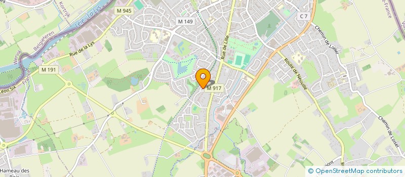 localisation de l'entreprise MONSIEUR THIERRY MOREAU  HALLUIN