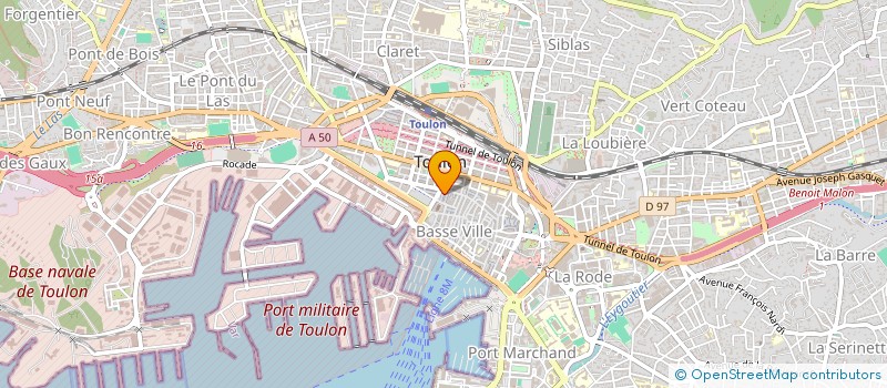 localisation de l'entreprise MONSIEUR THIERRY MOREAU  TOULON