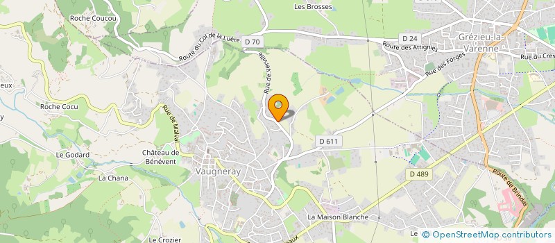 localisation de l'entreprise MONSIEUR THIERRY MOREL à VAUGNERAY