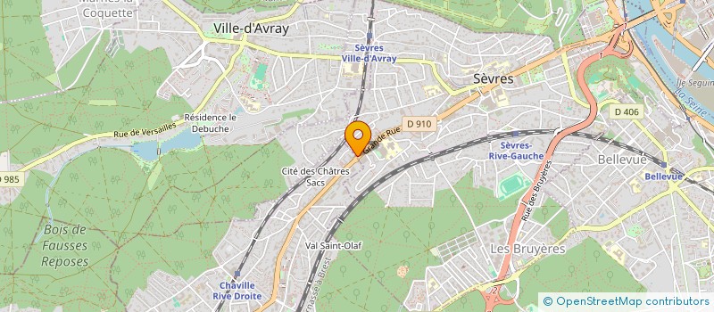 localisation de l'entreprise MONSIEUR THIERRY MOREL à SEVRES