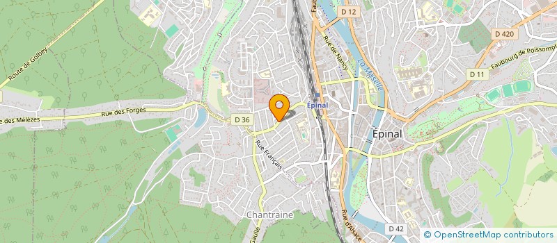 localisation de l'entreprise MONSIEUR THIERRY MOREL  EPINAL