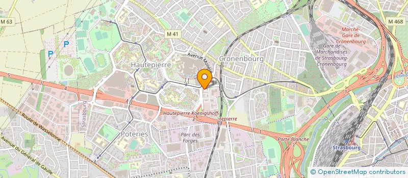 localisation de l'entreprise MONSIEUR THIERRY MOREL à STRASBOURG