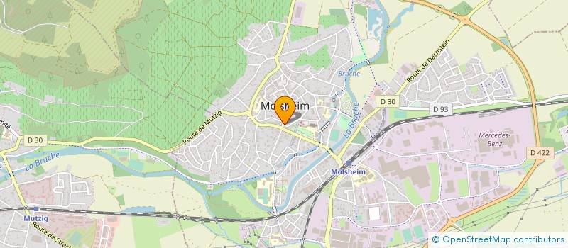 localisation de l'entreprise MONSIEUR THIERRY MORENO  MOLSHEIM