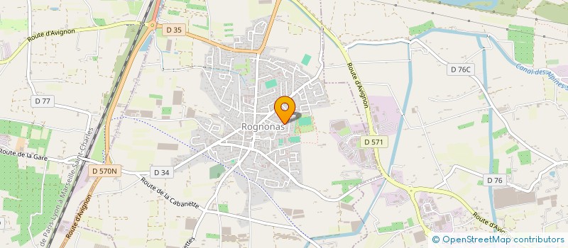 localisation de l'entreprise MONSIEUR THIERRY MORENO  ROGNONAS