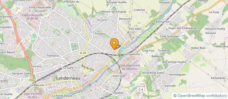 localisation de l'entreprise MONSIEUR THIERRY MOREUL à LANDERNEAU
