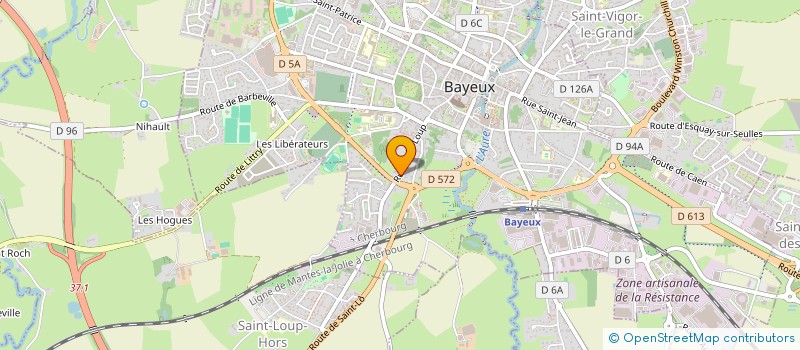 localisation de l'entreprise MONSIEUR THIERRY MORIN  BAYEUX