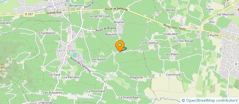 localisation de l'entreprise MONSIEUR THIERRY MORIN  SAINT-LAGER