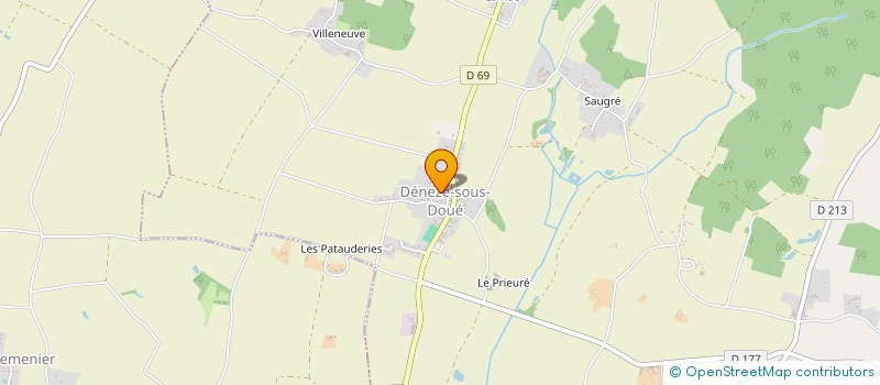 localisation de l'entreprise MONSIEUR THIERRY MORISSET à DENEZE-SOUS-DOUE
