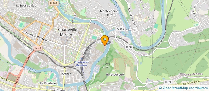 localisation de l'entreprise MONSIEUR THIERRY MORTIER  CHARLEVILLE-MEZIERES