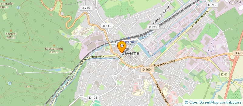 localisation de l'entreprise MONSIEUR THIERRY MOSER à SAVERNE