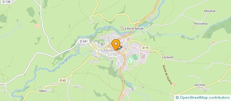 localisation de l'entreprise MONSIEUR THIERRY MOULIADE  LAGUIOLE