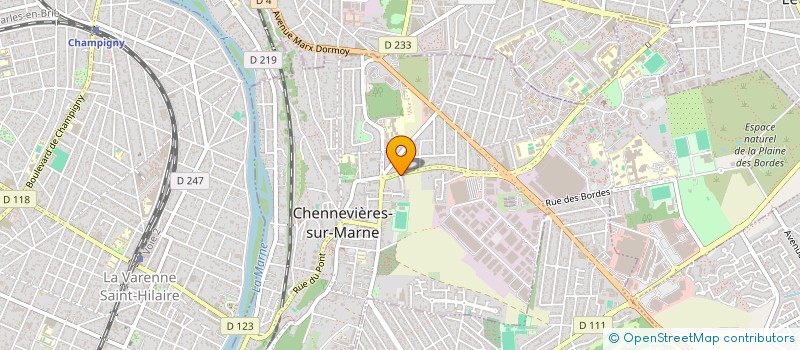 localisation de l'entreprise MONSIEUR THIERRY MOULIN  CHENNEVIERES-SUR-MARNE
