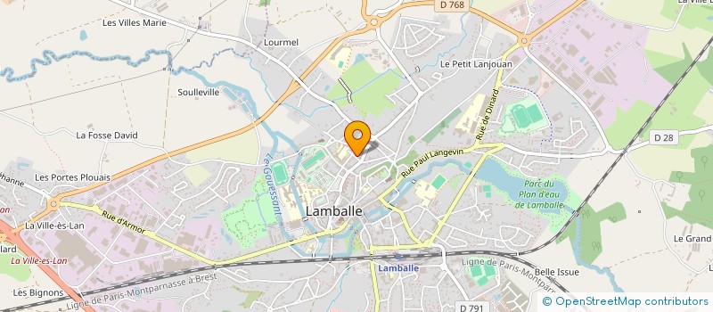 localisation de l'entreprise MONSIEUR THIERRY MOULIN  LAMBALLE-ARMOR