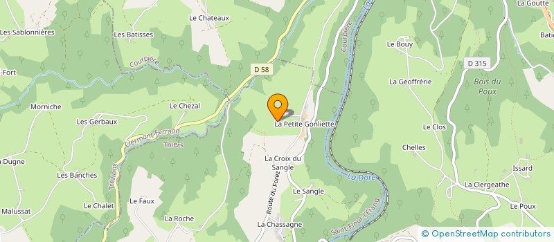 localisation de l'entreprise MONSIEUR THIERRY MOULIN  SAINT-FLOUR-L'ETANG