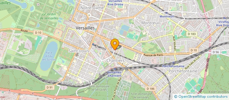 localisation de l'entreprise MONSIEUR THIERRY MOUTARD-MARTIN à VERSAILLES