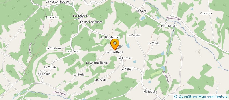 localisation de l'entreprise MONSIEUR THIERRY MOUTY à BOISSEUILH