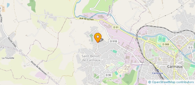 localisation de l'entreprise MONSIEUR THIERRY MUNEREZ  SAINT-BENOIT-DE-CARMAUX