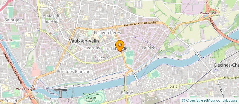 localisation de l'entreprise MONSIEUR THIERRY NATTON  VAULX-EN-VELIN