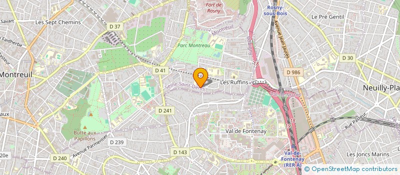 localisation de l'entreprise MONSIEUR THIERRY NICOLAS  MONTREUIL