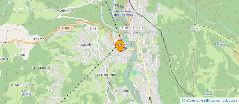 localisation de l'entreprise MONSIEUR THIERRY NICOUD  SAINT-GERVAIS-LES-BAINS
