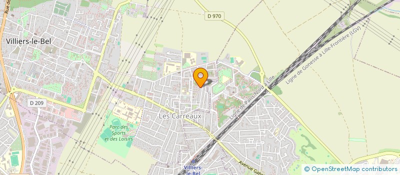 localisation de l'entreprise MONSIEUR THIERRY NLLEM MBE TCHIOT  VILLIERS-LE-BEL