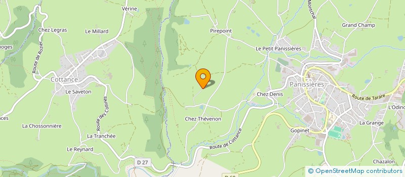 localisation de l'entreprise MONSIEUR THIERRY NOTIN  PANISSIERES