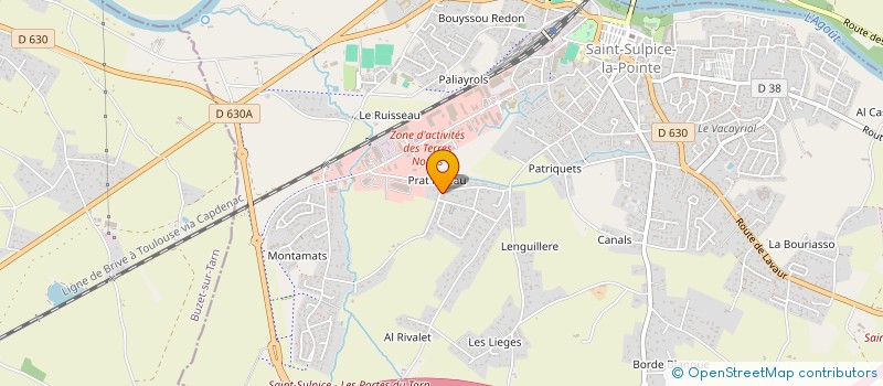 localisation de l'entreprise MONSIEUR THIERRY NOU à SAINT-SULPICE-LA-POINTE