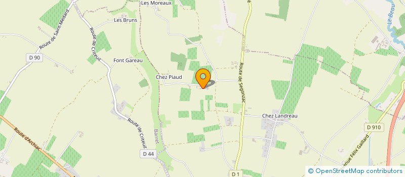 localisation de l'entreprise MONSIEUR THIERRY NUHIN  BARBEZIEUX-SAINT-HILAIRE