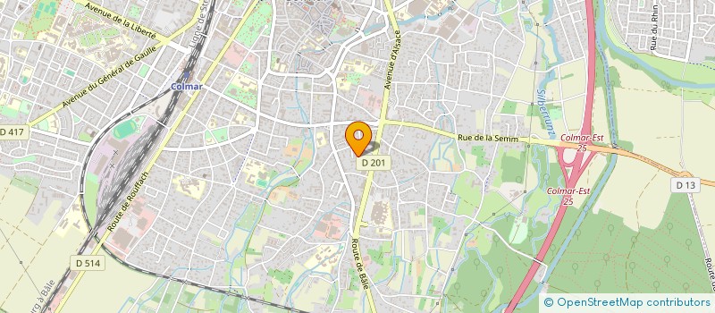 localisation de l'entreprise MONSIEUR THIERRY OBERLIN  COLMAR